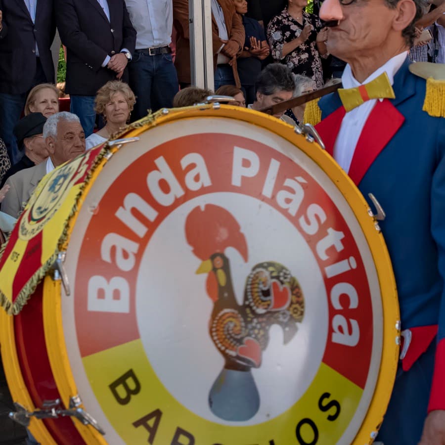 Instrumentos de plástico da Banda Plástica de Barcelos